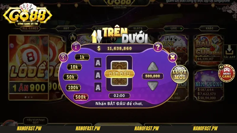 Trên Dưới Go88 - Hướng Dẫn Cách Chơi Ăn Sạch Tiền Nhà Cái 1 Đôi nét khái quát về trò chơi Trên dưới Go88