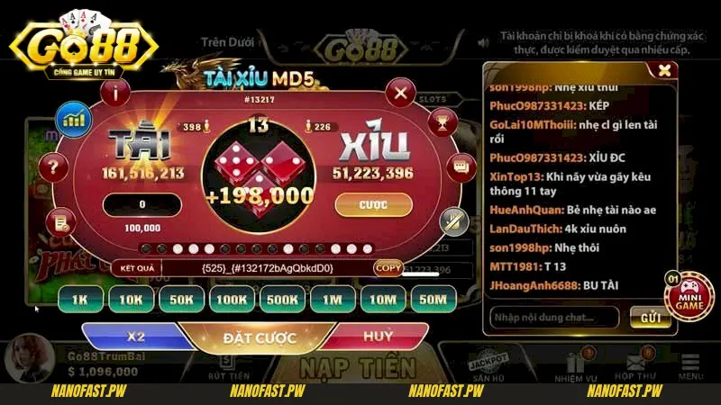 Hướng Dẫn Cách Chơi Tài Xỉu MD5 Go88 Cho Người Mới Bắt Đầu 2 Hướng dẫn cách chơi Tài xỉu MD5 Go88 cho tân thủ